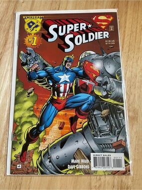 Super Soldier #1 Comic Book - Red, Blue